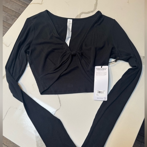 ALO Ribbed Knotty Long Sleeve - Picture 1 of 3